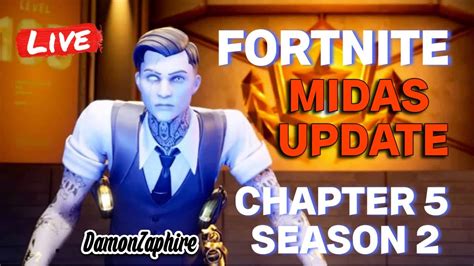 Fortnite Live Midas Event Update Neue Season Deutsch Jeder Darf