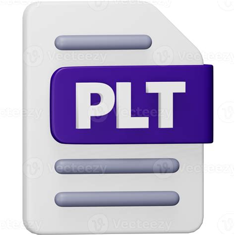 Plt File Format 3d Rendering Isometric Icon 15081410 PNG