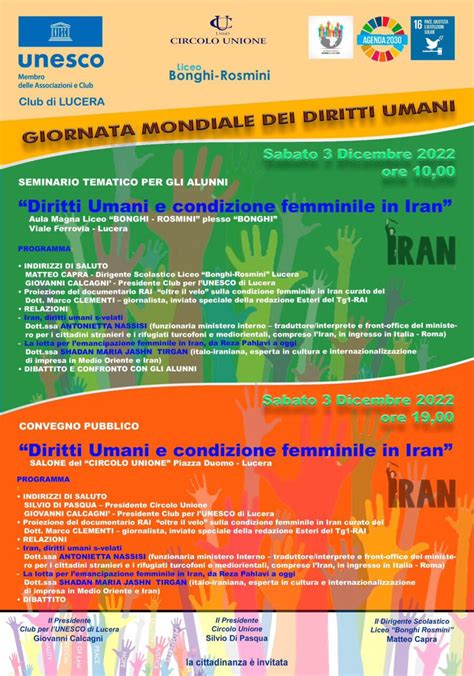 Giornata Mondiale Dei Diritti Umani Ecco Gli Eventi Organizzati Dal