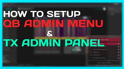 How To Setup Tx Admin And Qb Admin Menu 🤔 Fivem Tutorial 2023 Mj