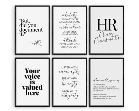 Hr Office Decor For Women Office Wall Art Human Resources Etsy In 2023 Work Office Decor