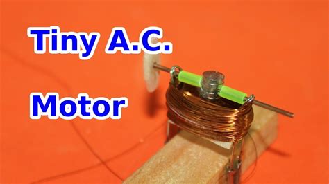 Tiny A C Homemade Electric Motor Youtube