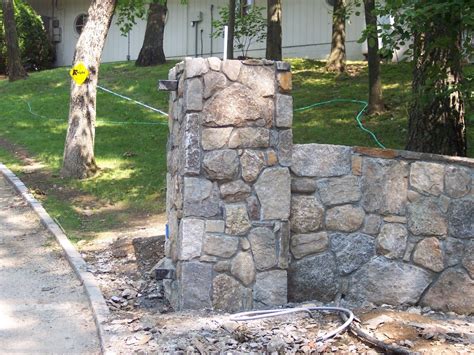 Stone Pillar ready for automated driveway gate Driveway Gate, Fence, Stone Pillars, Iron Gates ...