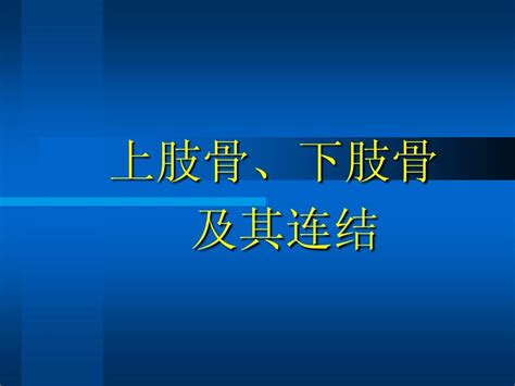 4上肢骨、下肢骨word文档在线阅读与下载无忧文档