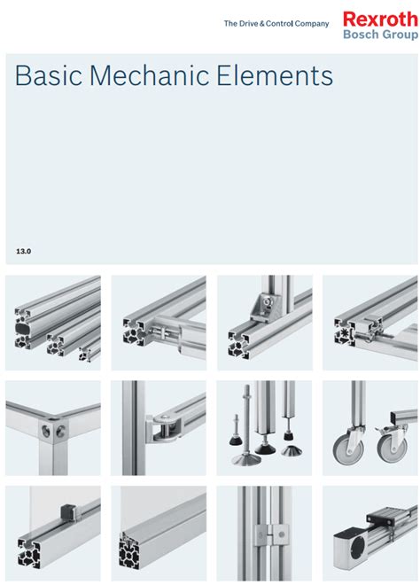 Aluminium Profile System With Connection Elements Bosch Rexroth