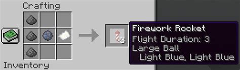 Firework Recipes In Minecraft