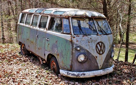 Rusty Bus Vw Samba Window Barn Finds