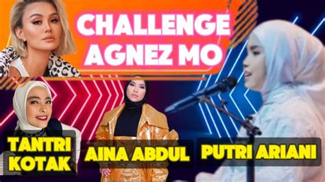 Challenge Agnez Mo‼️putri Ariani Aina Abdul Tantri Reaction Youtube