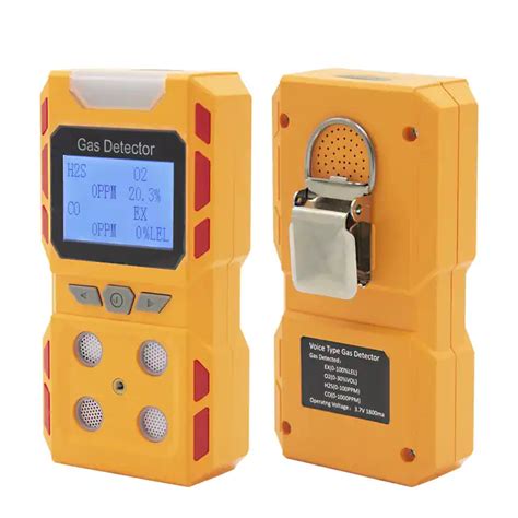 Portable 4 In 1 Handheld Toxic And Hazardous Combustible Gas Detector Co H2s O2 Ex Multi Gas