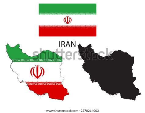 Iran Flag Map Illustration Vector Stock Vector (Royalty Free ...