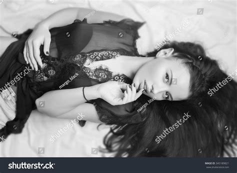 Sensual Beautiful Woman Lingerie Bed Stock Photo Edit Now Shutterstock