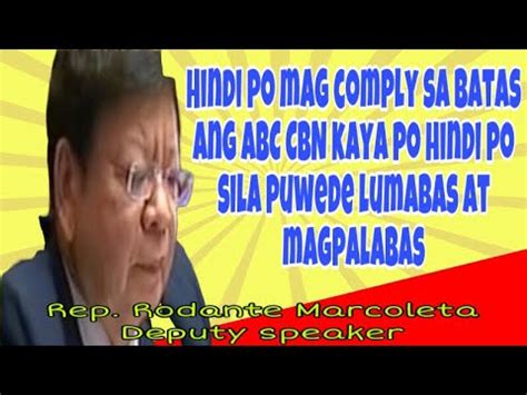 Abscbn Hindi Nag Comply Sa Batas Ang Abs Cbn Youtube