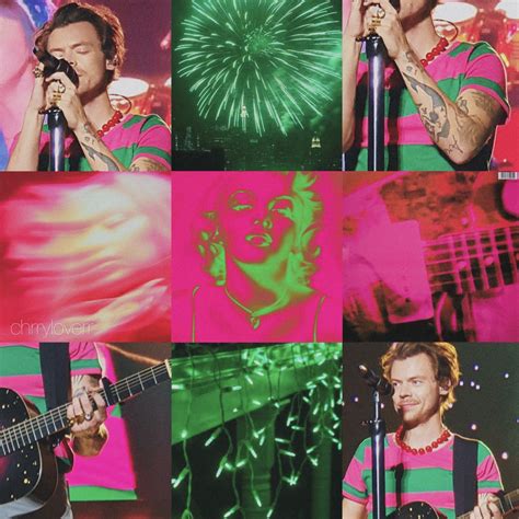 𝐜𝐡𝐫𝐫𝐲𝐥𝐨𝐯𝐞𝐫𝐫 Pink And Green Harry Styles Pink