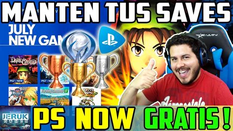 NO PIERDAS TUS SAVE GAMES Y TROFEOS CON PS NOW GRATIS EN 2018 YouTube