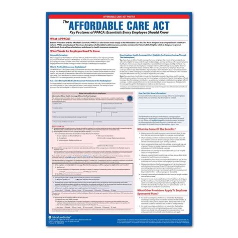 Affordable Care Act Poster Aca Posters