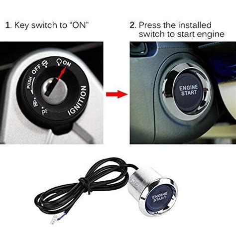 Universal 12V LED Car Push Button Starter Switch Engine Start Button