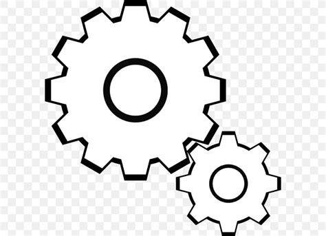 Gear Drawing Clip Art Png X Px Gear Area Black And White