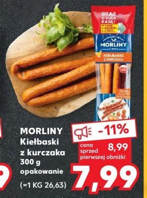 Promocja MORLINY Kiełbaski z kurczaka 300 g w Kaufland