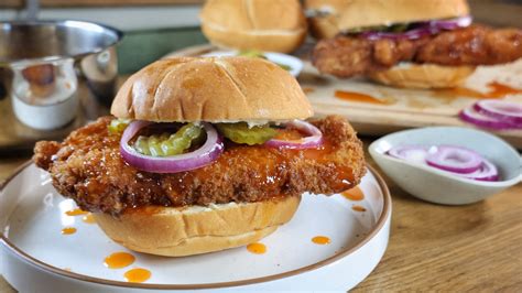 Hot Honey Fried Pork Tenderloin Sandwich Recipe