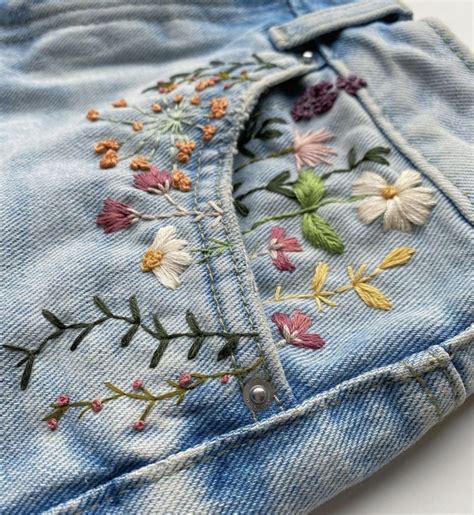 Clothes Embroidery Diy Diy Embroidery Designs Denim Embroidery Hand