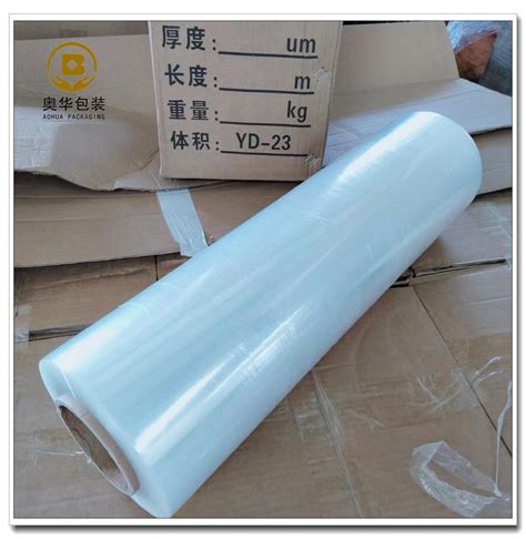 High Quality LLDPE Transparent Hand Wrap Roll Plastic Packing 300