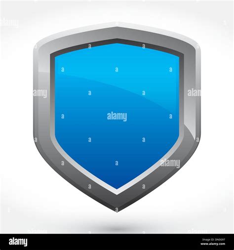 Blue Modern Vector Shield Stock Vector Image And Art Alamy