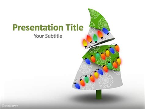 Free Decorated Christmas Tree PowerPoint Template - Download Free ...