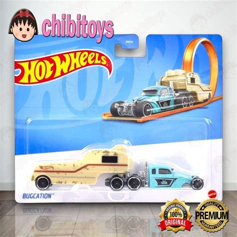 Hot Wheels Track Fleet Bugcation Tracking Trucks Transport Hauler Rigs Shopee Malaysia