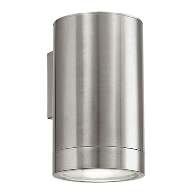 LUMINARIO EXTERIOR PARA PARED LED DE 22 2 X 10 9 CM PLATA The Home