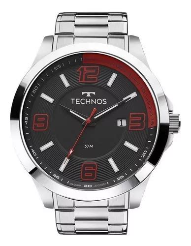 Rel Gio Technos Masculino Prata A O Performance Racer