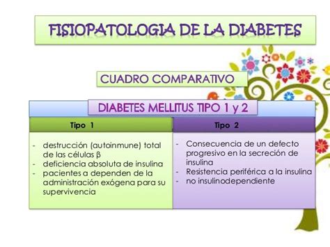 Diabetes Mellitus Diferencias De La Diabetes Mellitus Tipo 1 Y 2 97a