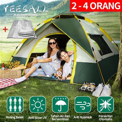 Jual New Tenda Camping Kapasitas Luas 5 8 Orang Lipat Portable