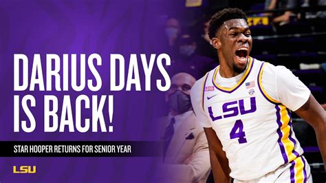 Darius Days Returning For His Senior Season Youtube