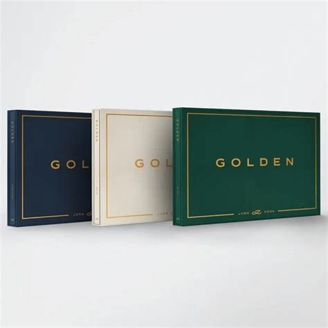 BTS JUNGKOOK GOLDEN Album SHINE CD Photo Book 4Card Poster 2 Sticker