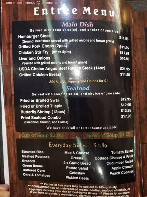 Menu At Kountry Kitchen Restaurant Immokalee New Market Rd E