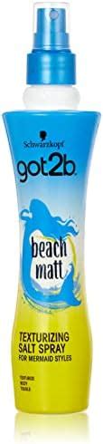 Schwarzkopf Got2B Beach Matt Salt Hair Spray Creates Waves And