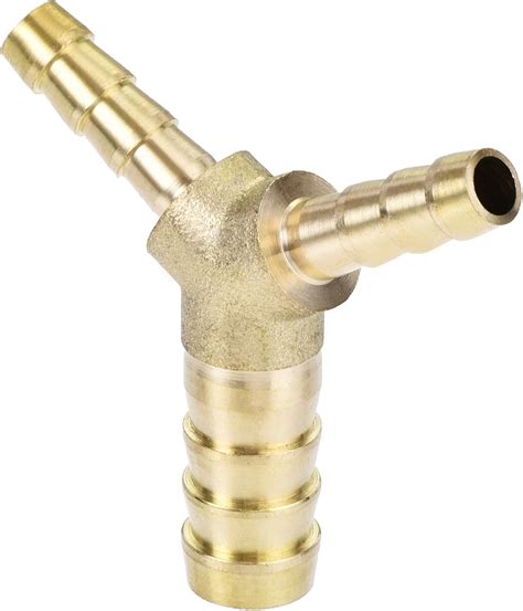 Uxcell Reducing Barb Hose Fitting Y Shape Pipe Connector Brass X