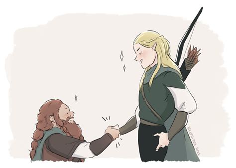 Legolas and Gimli by keltii-tea on DeviantArt