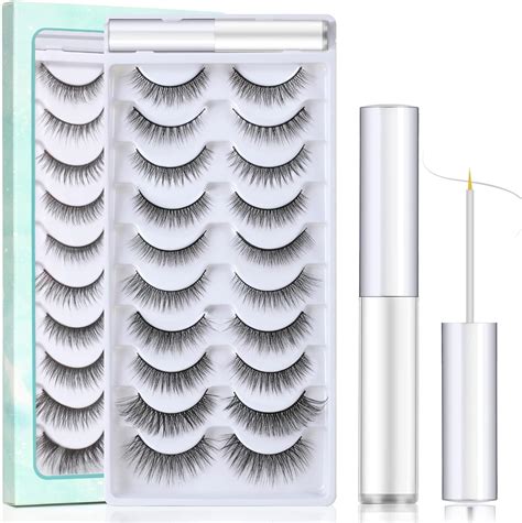 SISILILY Faux Cils 3D Multipack Faux Cils Naturel Longueur 10 Paires