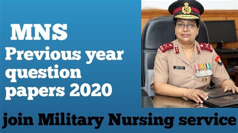 Mns Mns Previous Year Question Papers Military Nursing