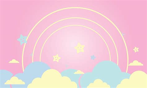 Abstract kawaii Sky Pastel background 44802112 Vector Art at Vecteezy