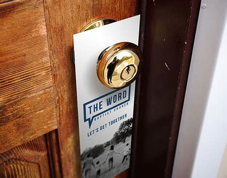 Church Door Hanger Printing - Gloss, Matte or UV | PrintPlace