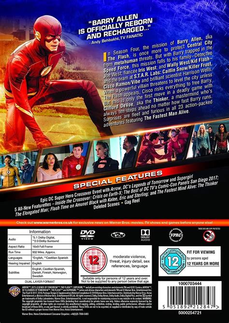 Flash Season 4 Dvd Dvds