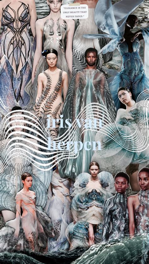 Iris Van Herpen Water Garments Aesthetic Collage Moodboard