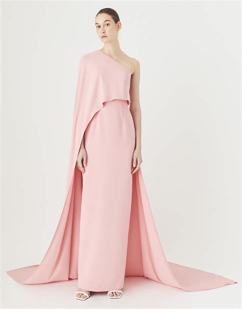 One Shoulder Cape Gown Asavagroup