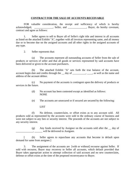 Sale Of Future Receivables Fill Out And Sign Online Dochub