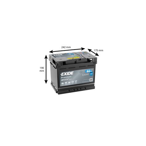 Batterie Exide Premium Ea V Ah A Batteries Auto Voitures