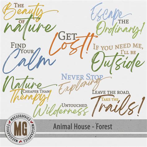 Animal House - Forest Word Art | Digital Art