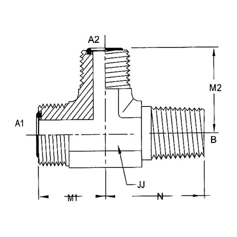 Brennan Mfs Mp Mfs Tee O Ring Face Seal Fittings Fs Fg