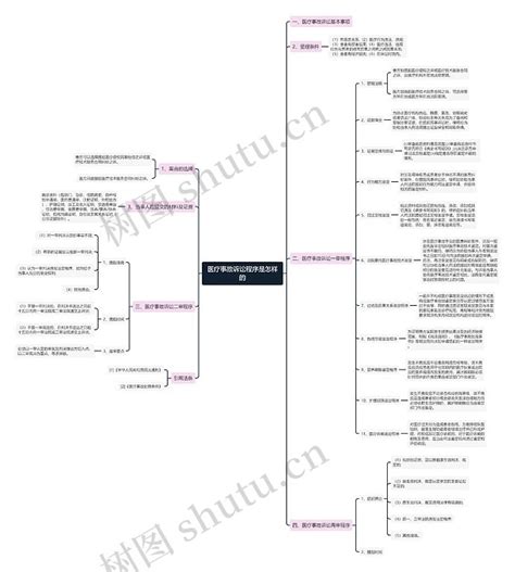 医疗事故诉讼程序是怎样的思维导图编号p7342932 Treemind树图